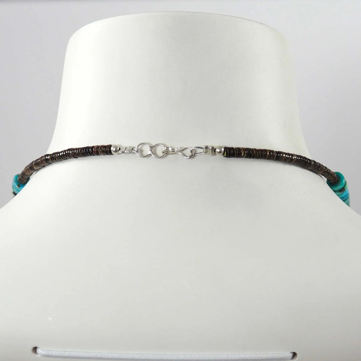Kingman Turquoise Necklace by Raymond Tenorio - Garland's