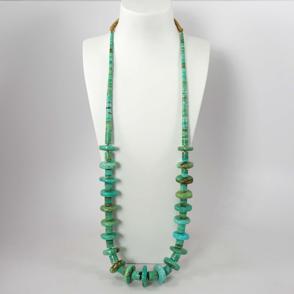 Kingman Turquoise Necklace by Temuujin Abeyta - Garland's