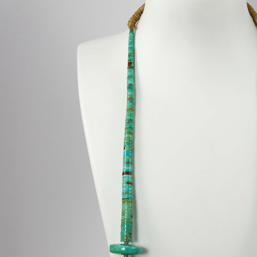 Kingman Turquoise Necklace by Temuujin Abeyta - Garland's