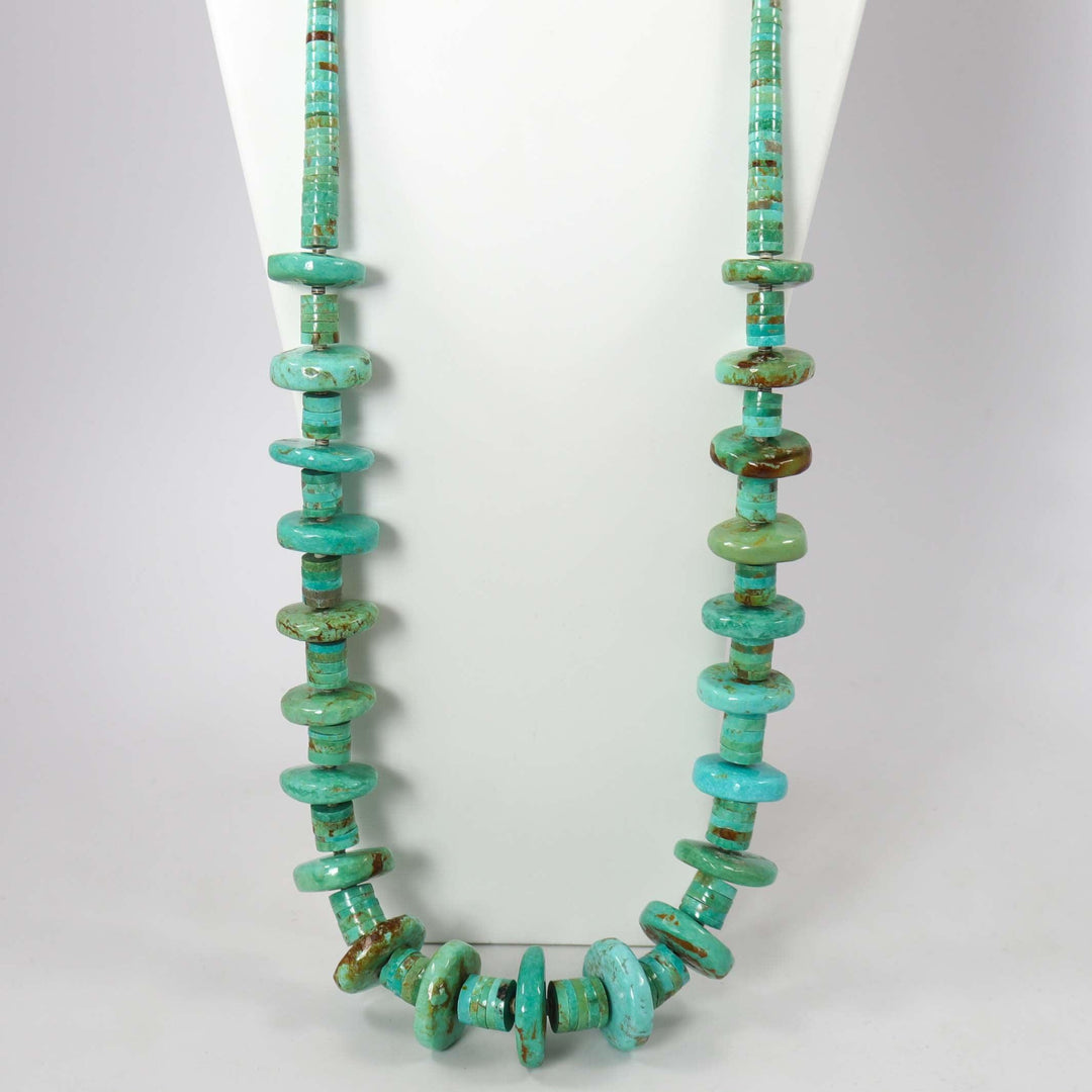 Kingman Turquoise Necklace by Temuujin Abeyta - Garland's