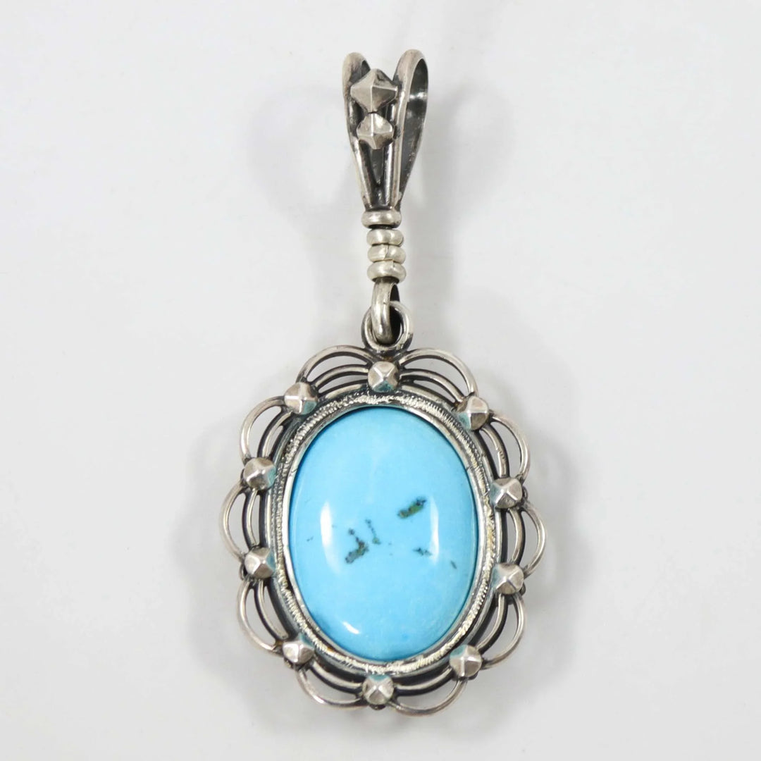 Kingman Turquoise Pendant by Mona Van Riper - Garland's