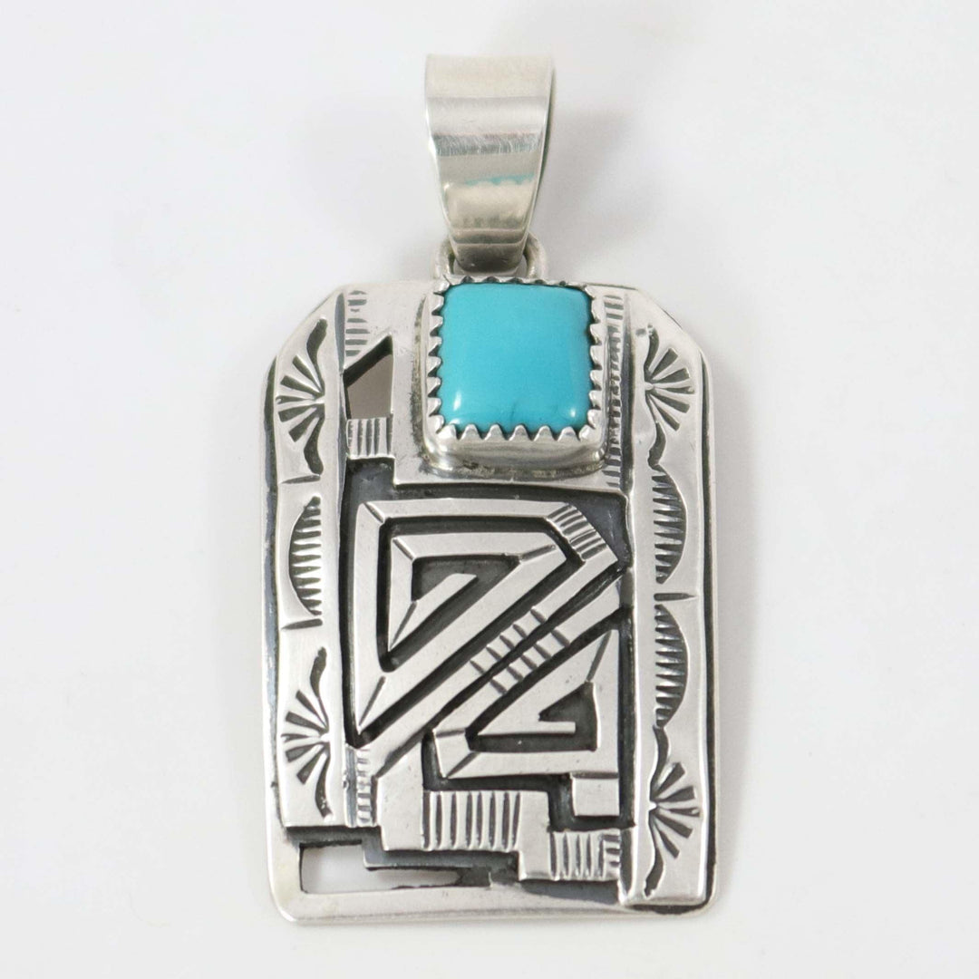 Kingman Turquoise Pendant by Peter Nelson - Garland's