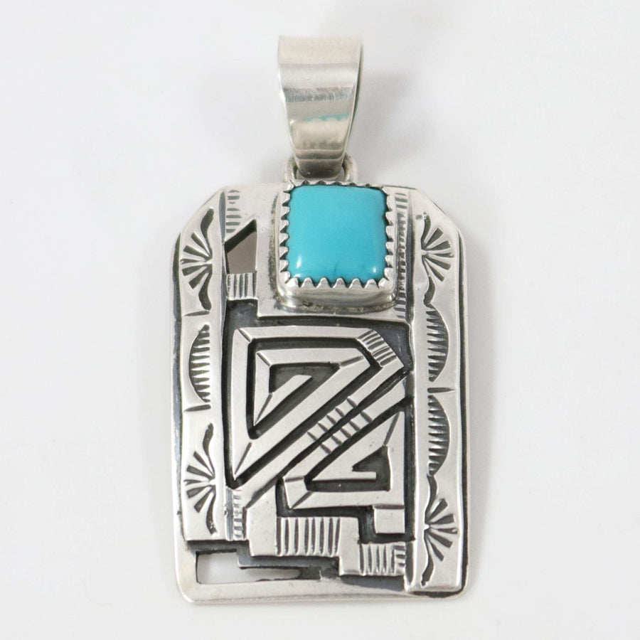 Kingman Turquoise Pendant by Peter Nelson - Garland's