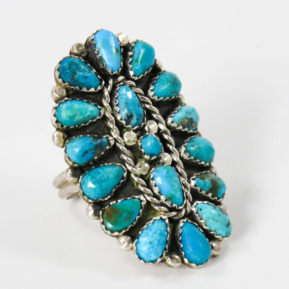 Kingman Turquoise Ring by Fannie Begay - Garland's