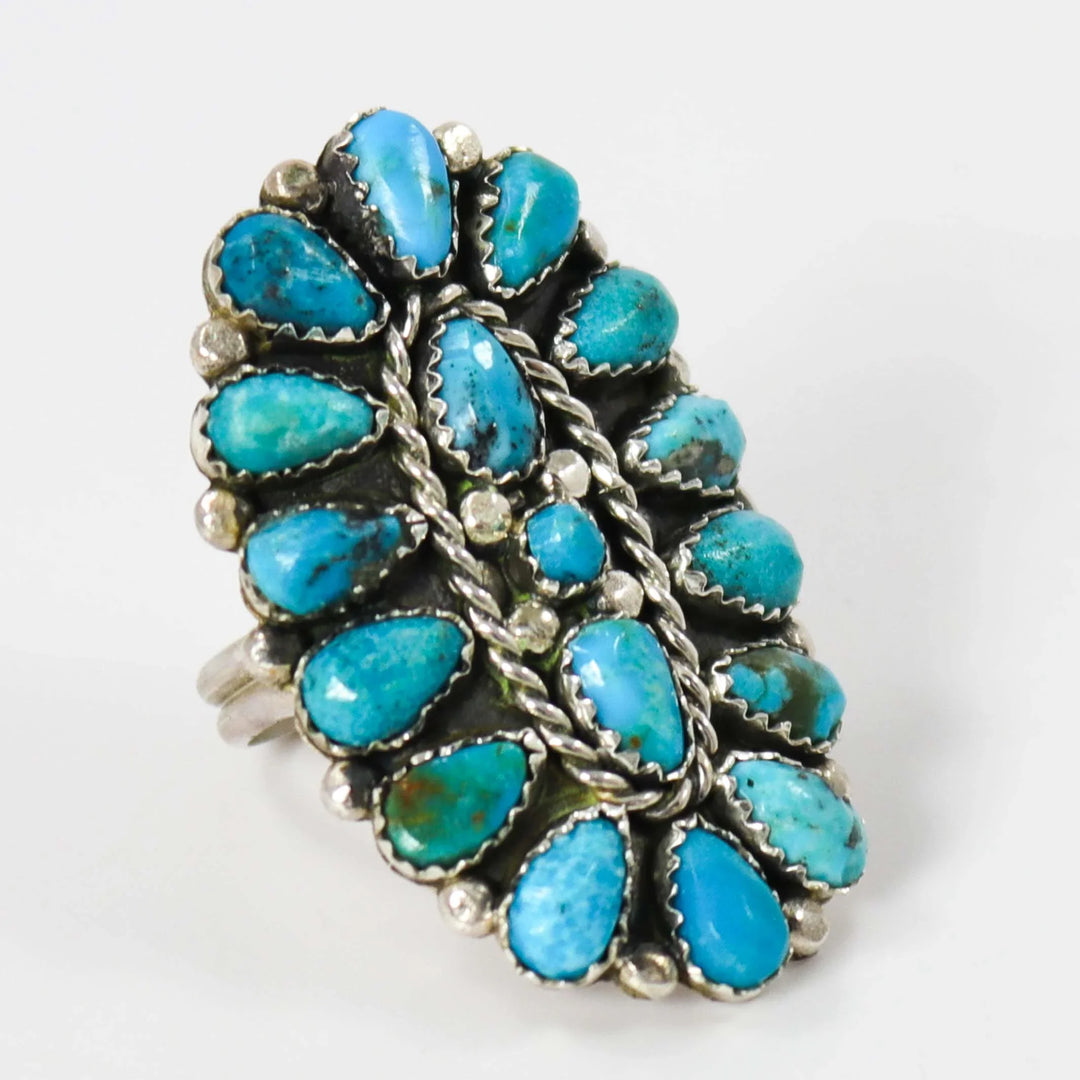Kingman Turquoise Ring by Fannie Begay - Garland's