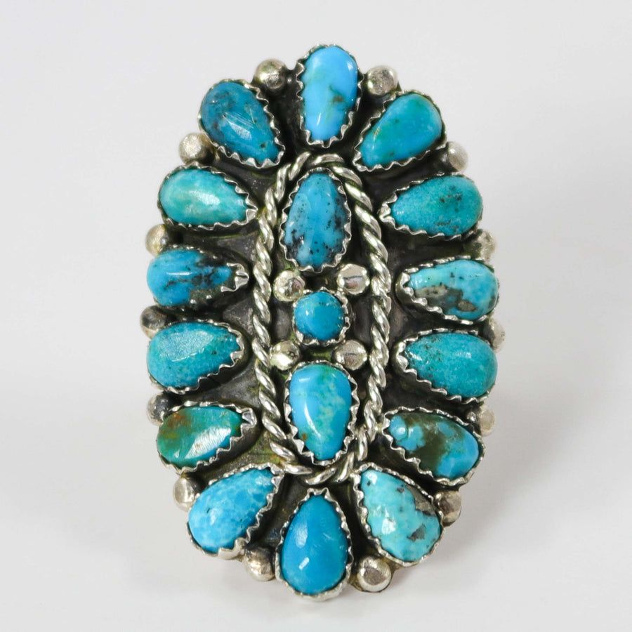 Kingman Turquoise Ring by Fannie Begay - Garland's