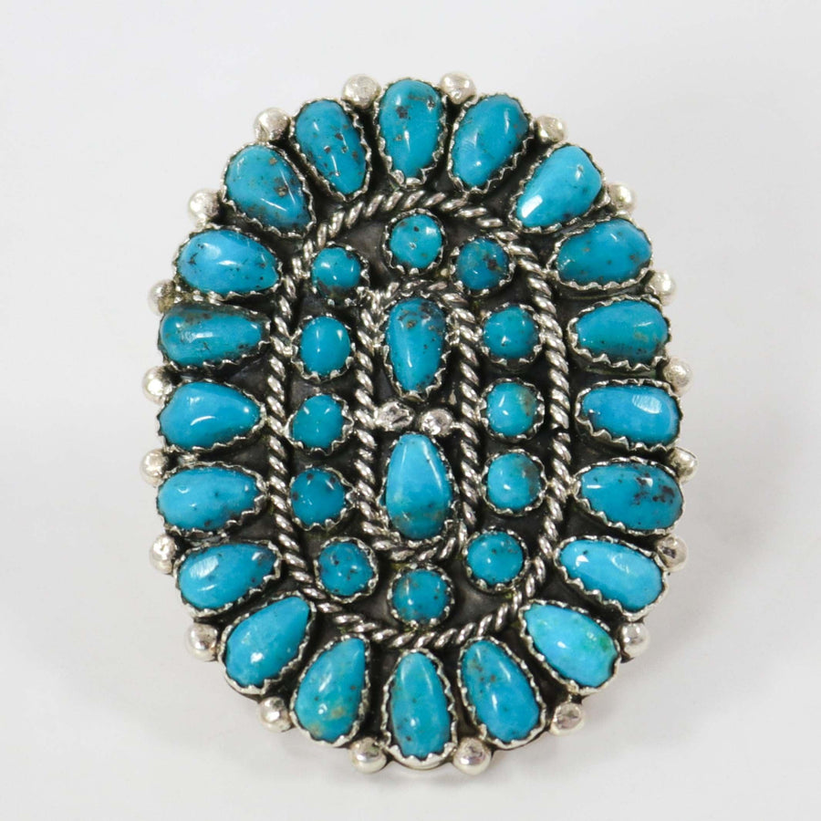 Kingman Turquoise Ring by Fannie Begay - Garland's