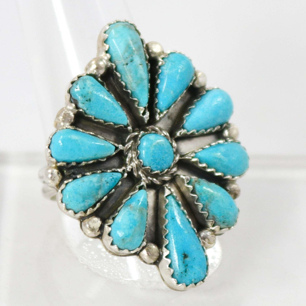 Kingman Turquoise Ring by Fannie Begay - Garland's