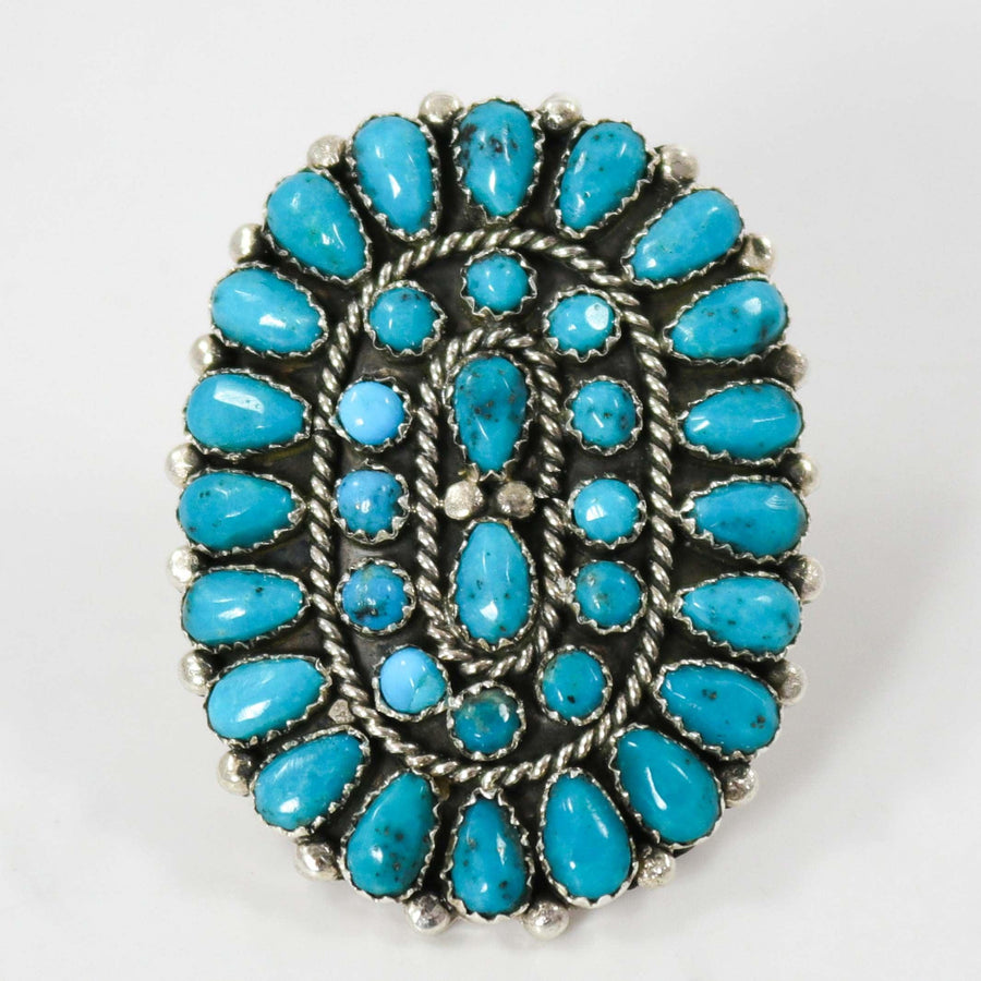 Kingman Turquoise Ring by Fannie Begay - Garland's