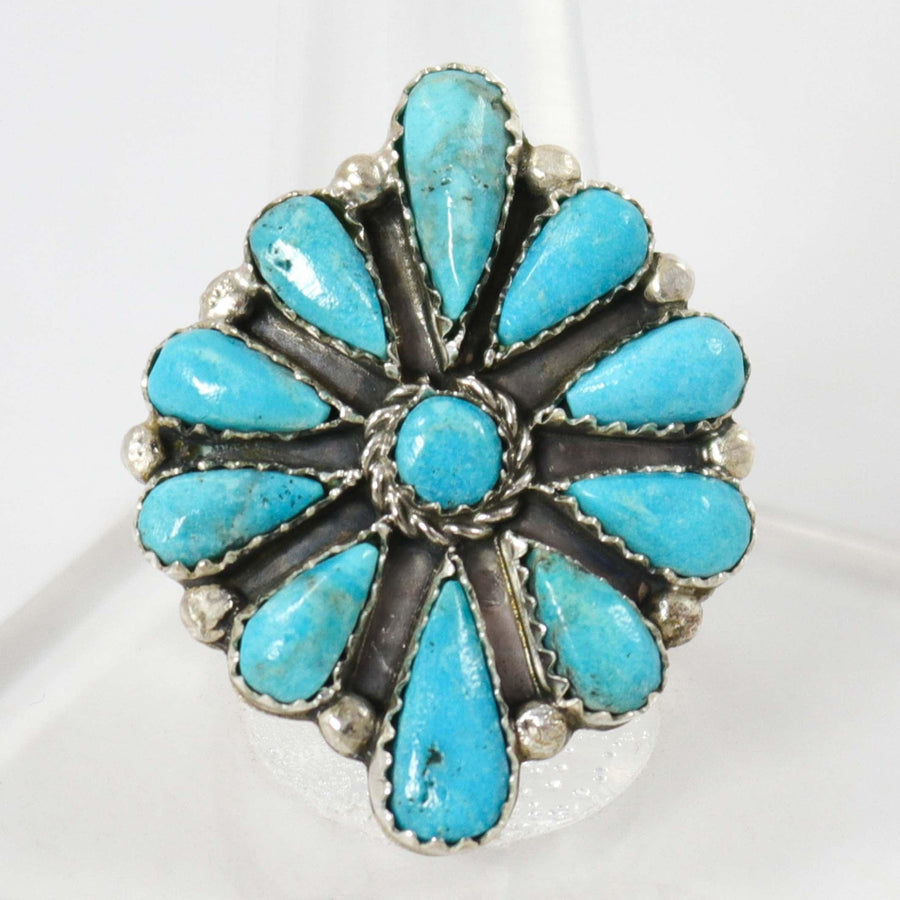 Kingman Turquoise Ring by Fannie Begay - Garland's
