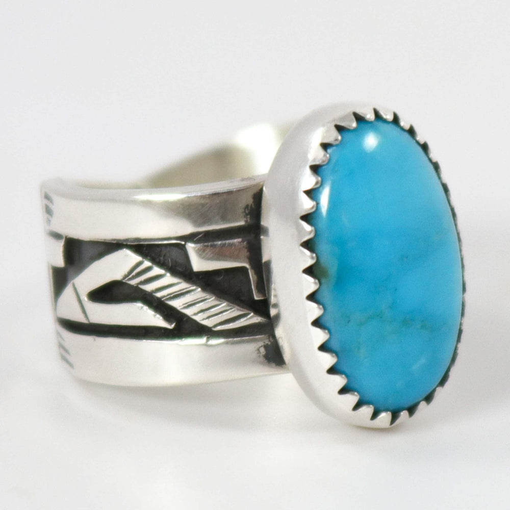 Kingman Turquoise Ring by Peter Nelson - Garland's