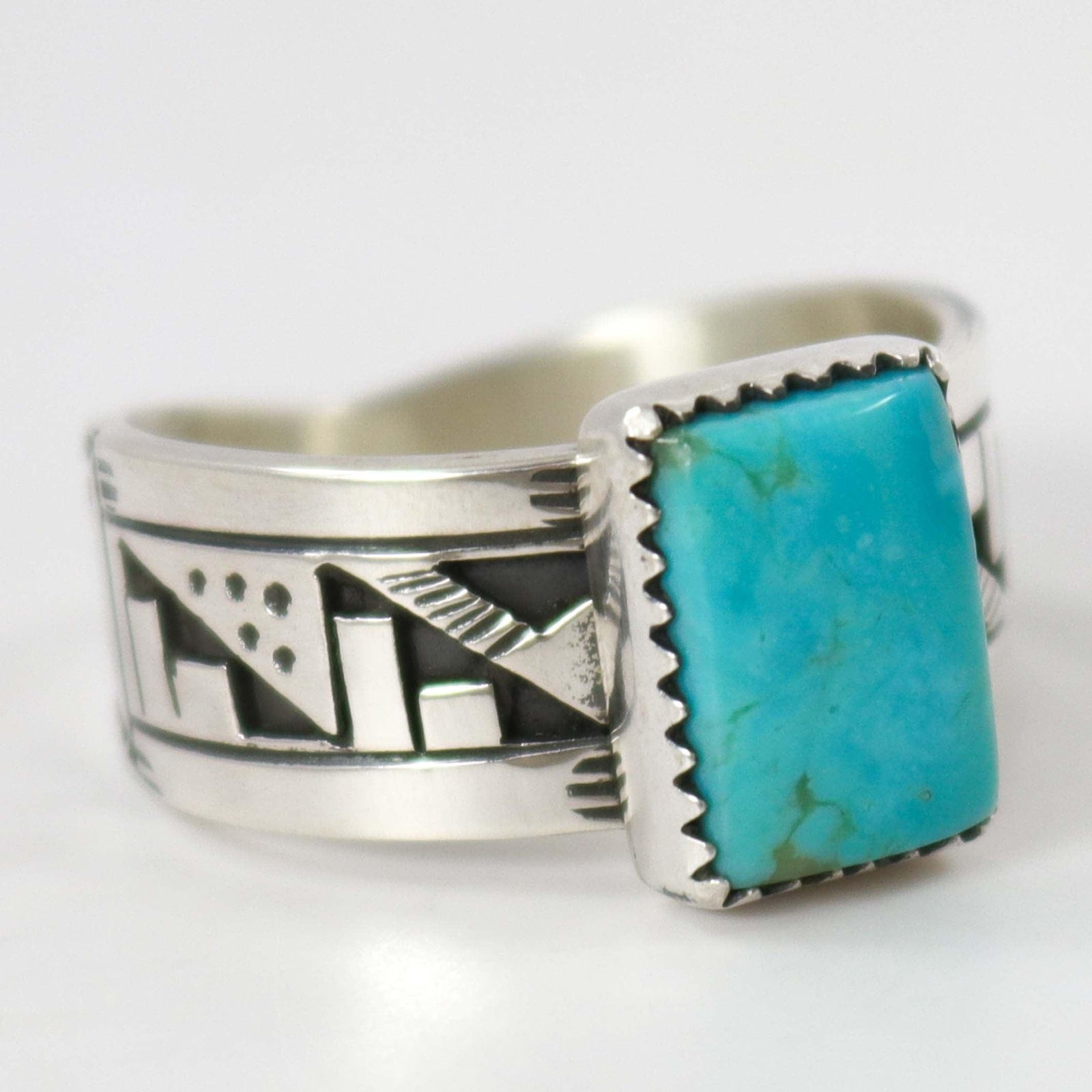 Kingman Turquoise Ring by Peter Nelson - Garland's
