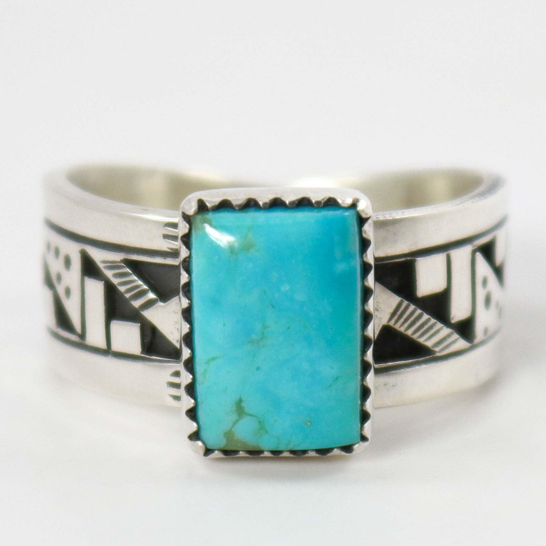 Kingman Turquoise Ring by Peter Nelson - Garland's