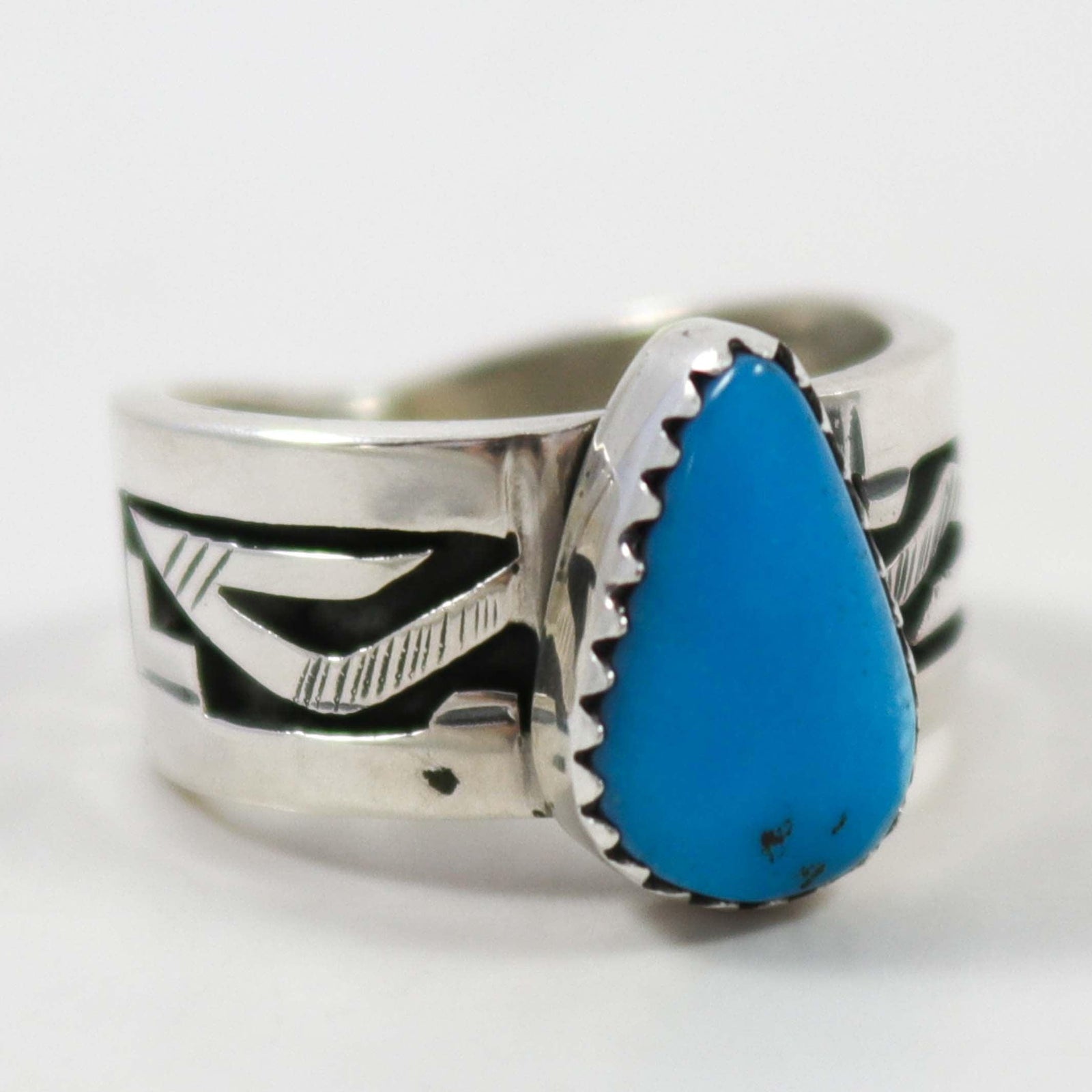 Kingman Turquoise Ring by Peter Nelson - Garland's