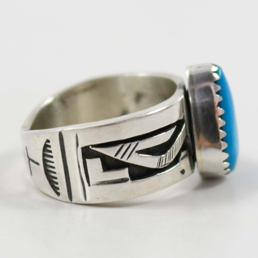 Kingman Turquoise Ring by Peter Nelson - Garland's