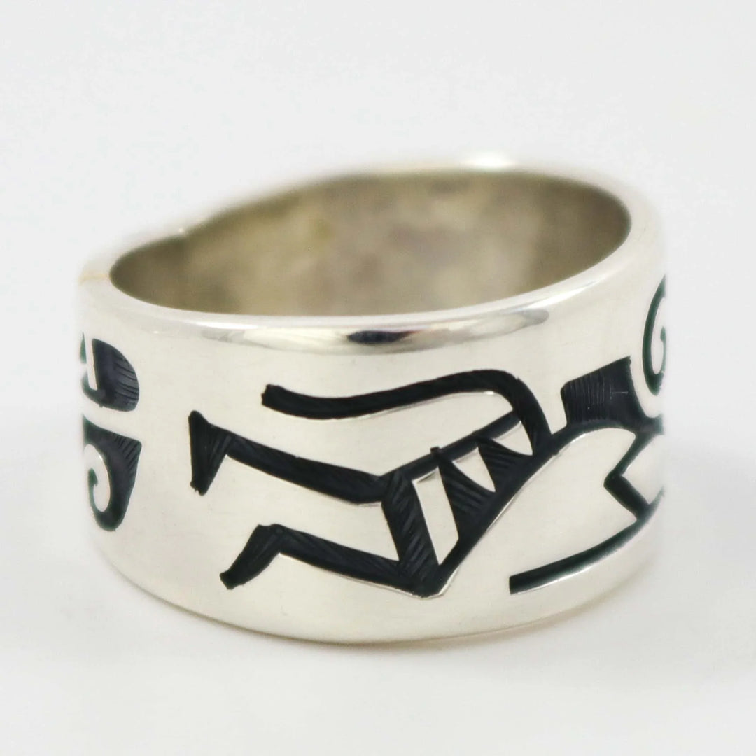 Kokopelli Ring by Ruben Saufkie - Garland's