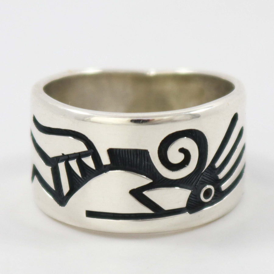Kokopelli Ring by Ruben Saufkie - Garland's
