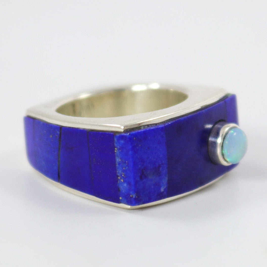 Lapis and Opal Ring by Noah Pfeffer - Garland's