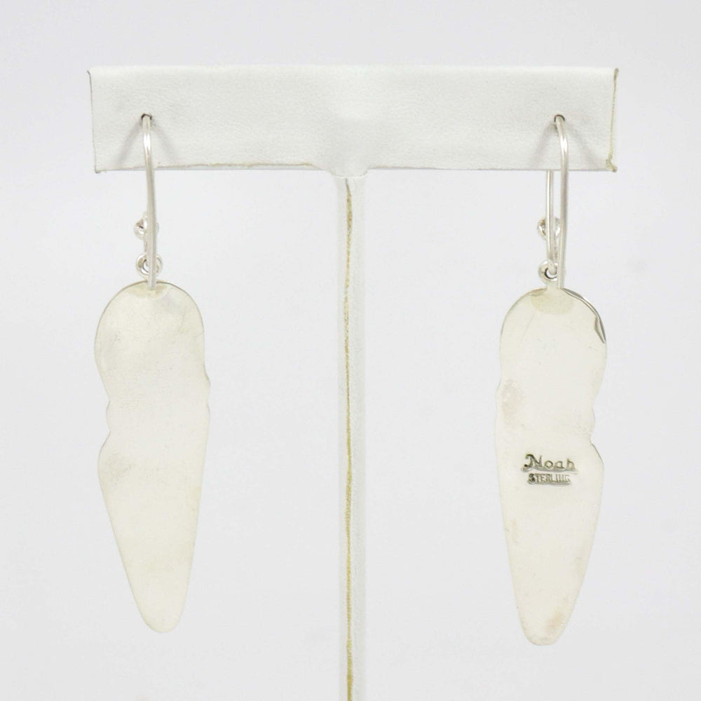 Lapis and Spiny Oyster Earrings by Noah Pfeffer - Garland's
