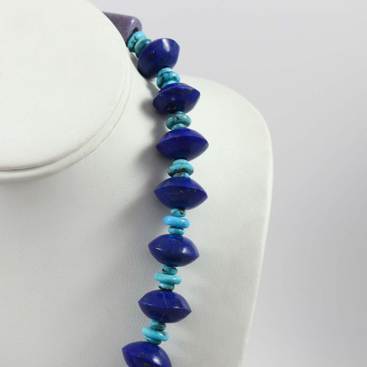Lapis and Turquoise Necklace by Bruce Eckhardt - Garland's