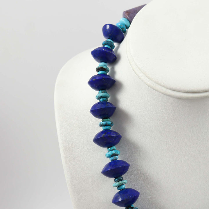 Lapis and Turquoise Necklace by Bruce Eckhardt - Garland's