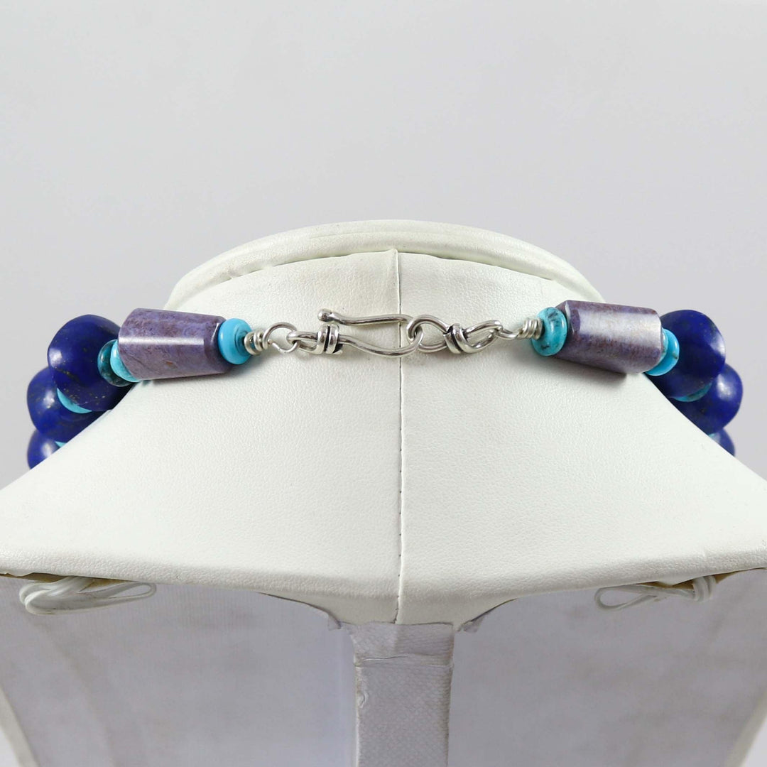 Lapis and Turquoise Necklace by Bruce Eckhardt - Garland's