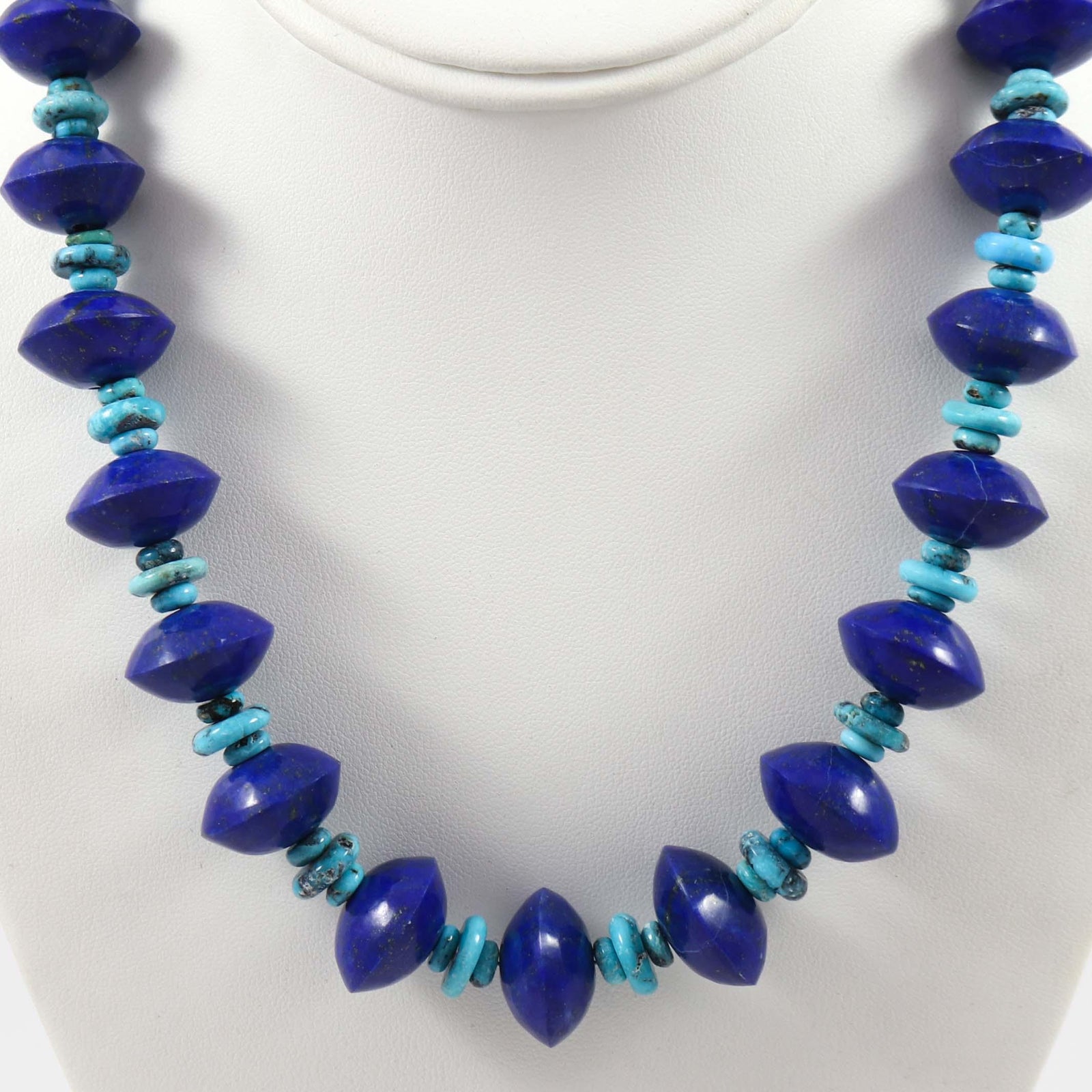 Lapis and Turquoise Necklace by Bruce Eckhardt - Garland's