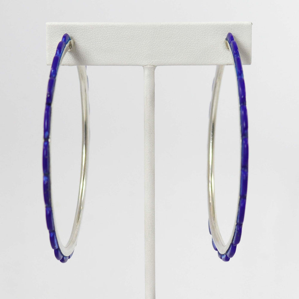 Lapis Hoop Earrings by Federico - Garland's