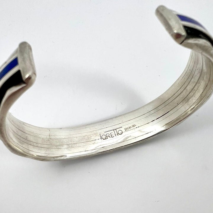 Lapis Inlay Cuff by Larry Loretto - Garland's