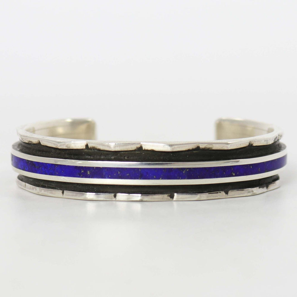 Lapis Inlay Cuff by Larry Loretto - Garland's