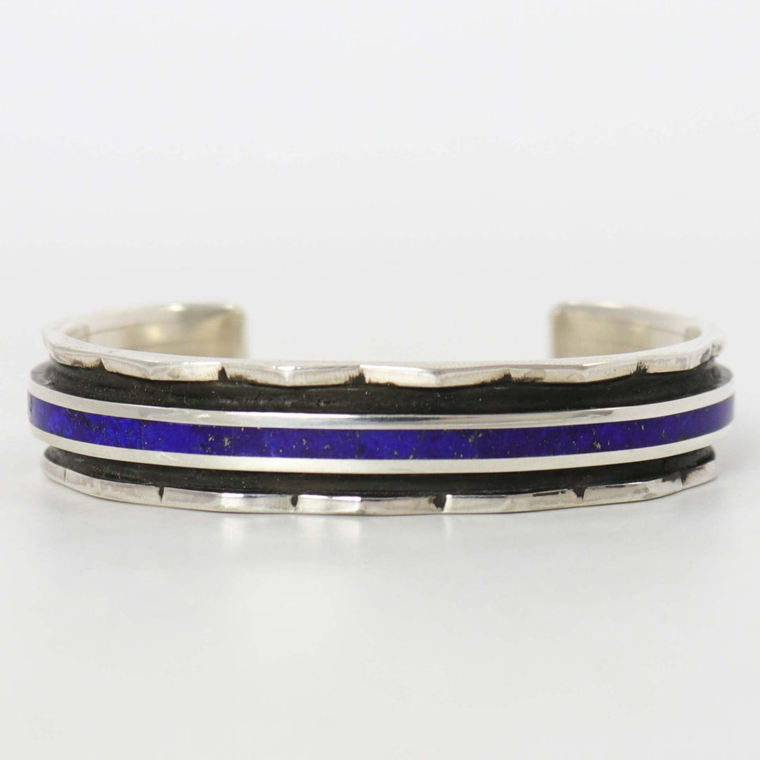 Lapis Inlay Cuff by Larry Loretto - Garland's