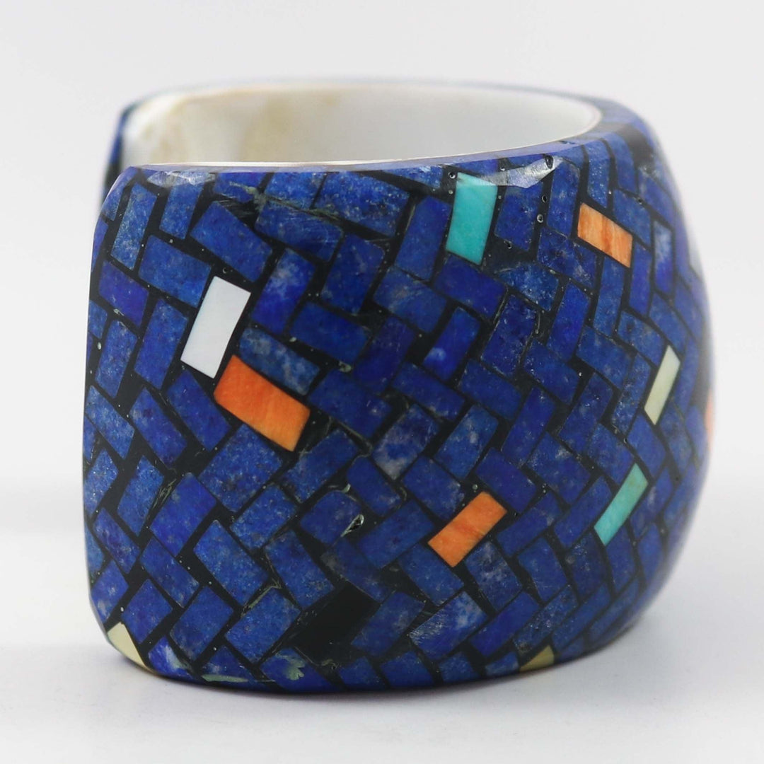 Lapis Shell Cuff by Joe and Angie Reano - Garland's