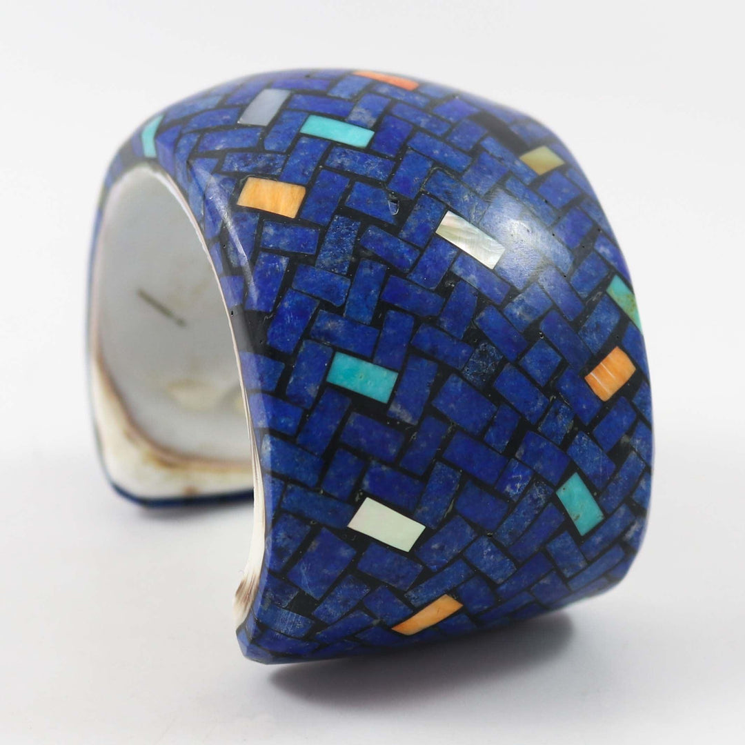 Lapis Shell Cuff by Joe and Angie Reano - Garland's