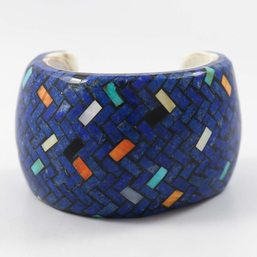 Lapis Shell Cuff by Joe and Angie Reano - Garland's