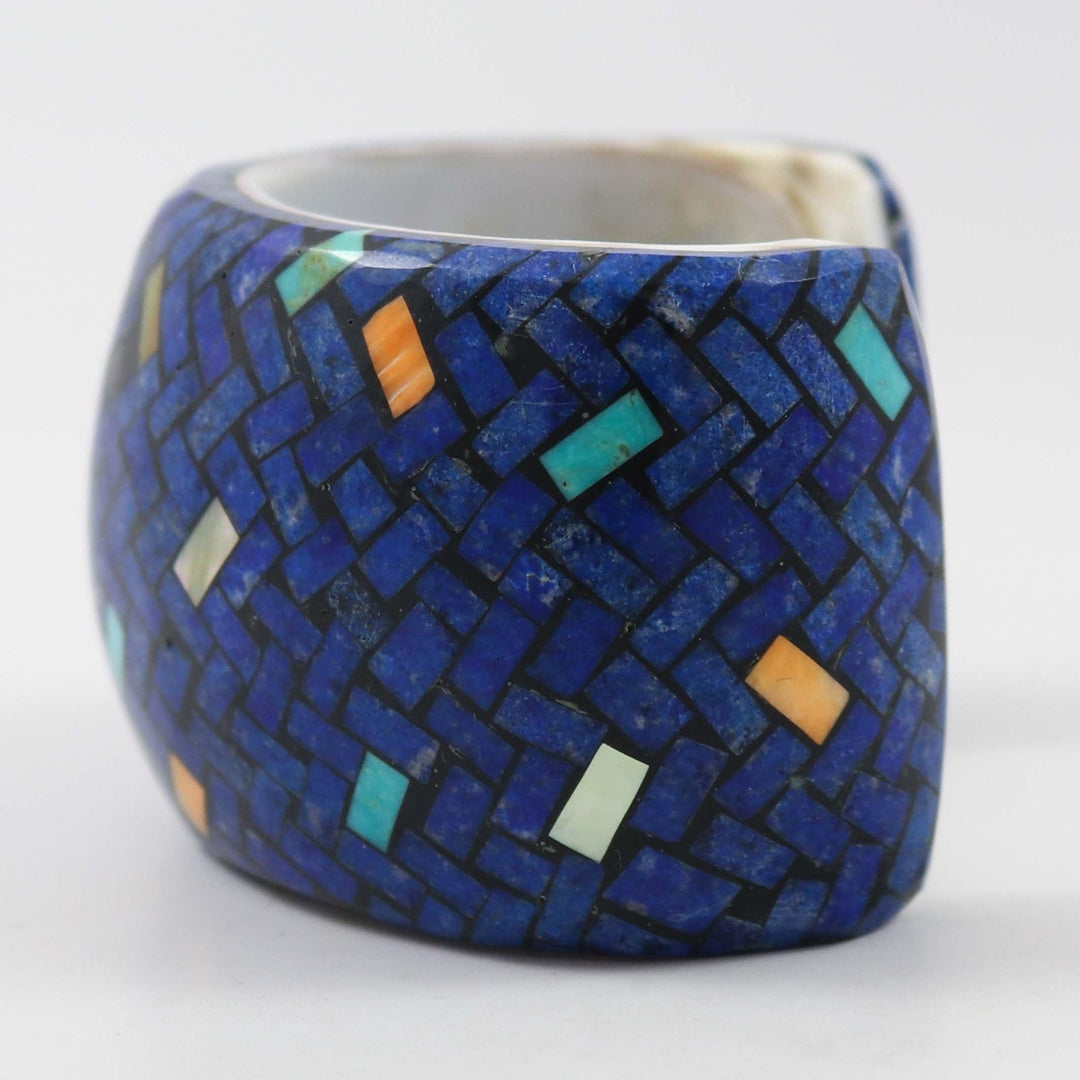 Lapis Shell Cuff by Joe and Angie Reano - Garland's