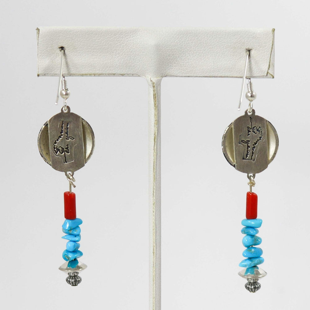 Lizard Earrings by Alvin Yellowhorse - Garland's