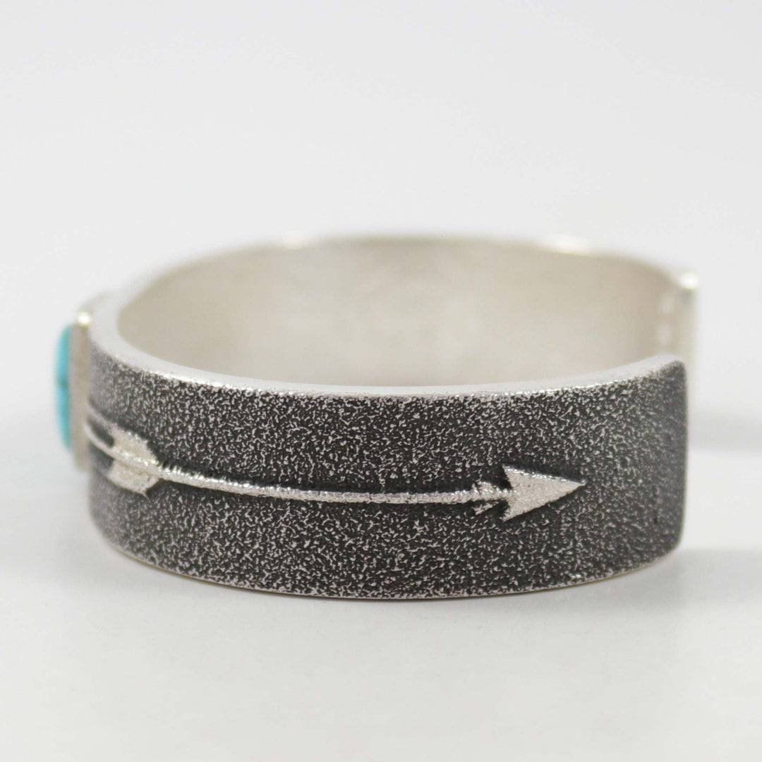 Lone Mountain Turquoise Cuff by Darryl Dean Begay - Garland's