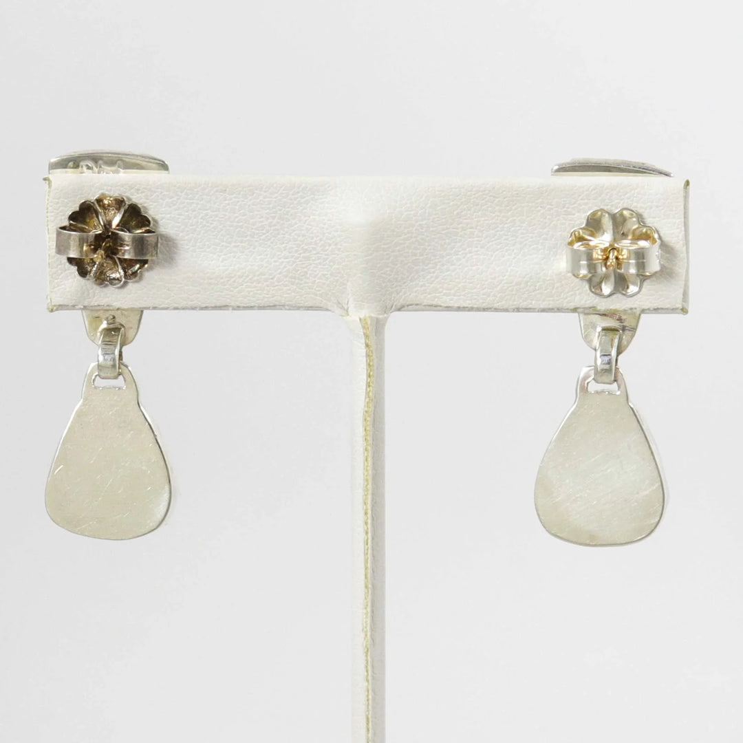 Lone Mountain Turquoise Earrings by Dina Huntinghorse - Garland's