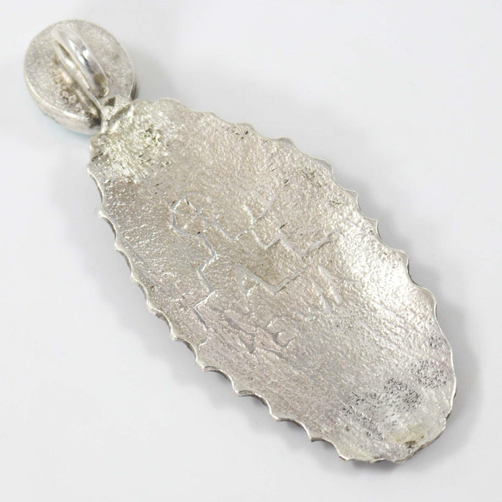 Lone Mountain Turquoise Pendant by Anthony Lovato - Garland's