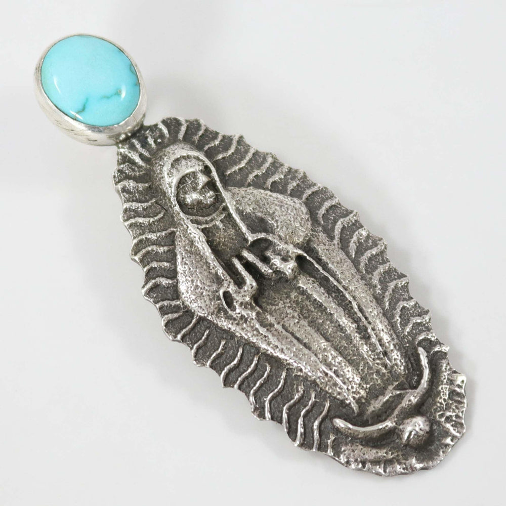 Lone Mountain Turquoise Pendant by Anthony Lovato - Garland's