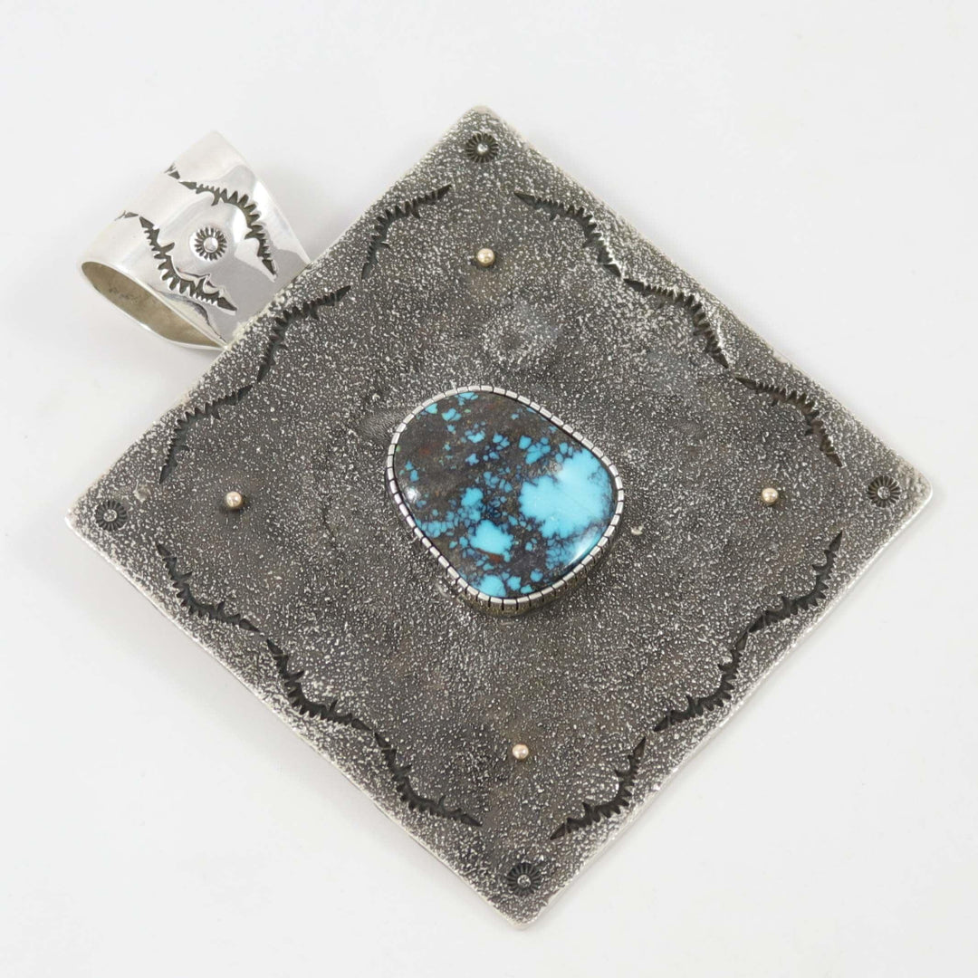 Lone Mountain Turquoise Pendant by Cody Hunter - Garland's