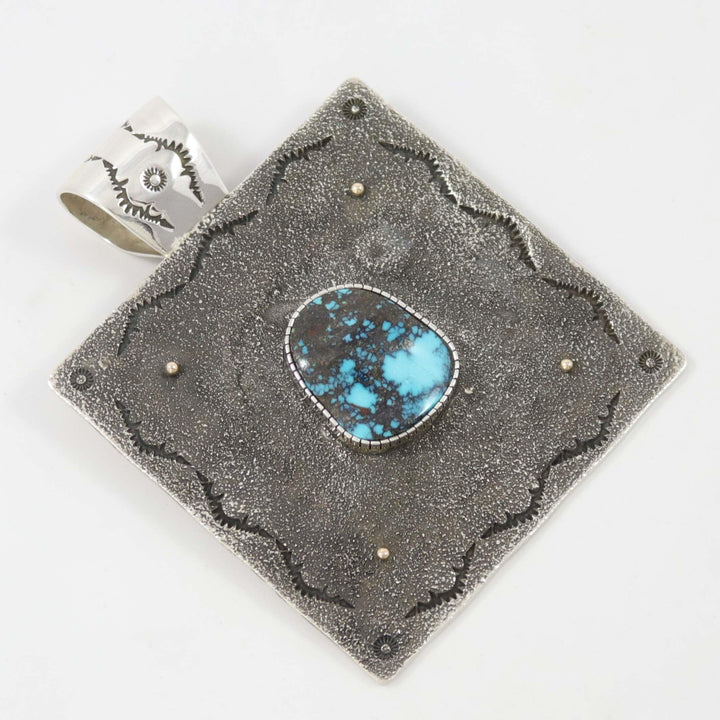 Lone Mountain Turquoise Pendant by Cody Hunter - Garland's