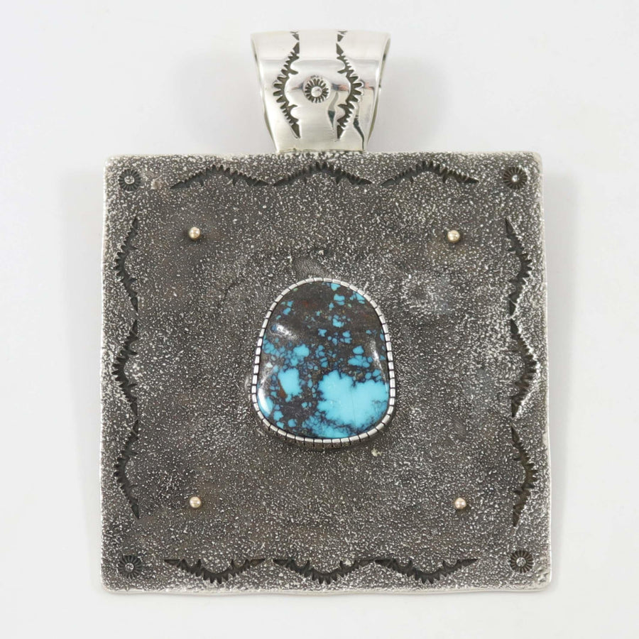 Lone Mountain Turquoise Pendant by Cody Hunter - Garland's
