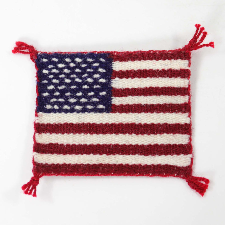Miniature American Flag Pictorial by Louise Bia Yazzie - Garland's