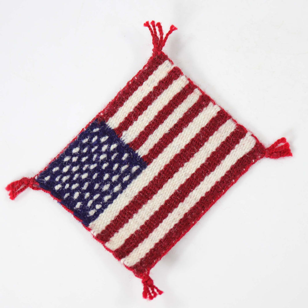 Miniature American Flag Pictorial by Louise Bia Yazzie - Garland's