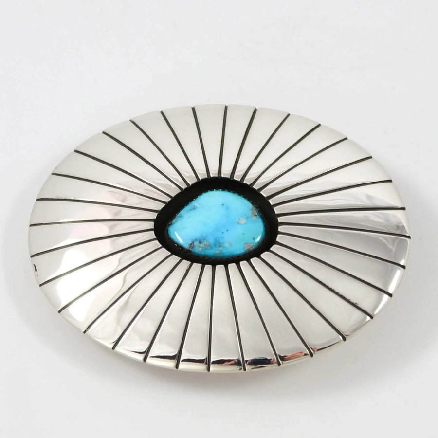 Morenci Turquoise Buckle by Danny Jackson - Garland's