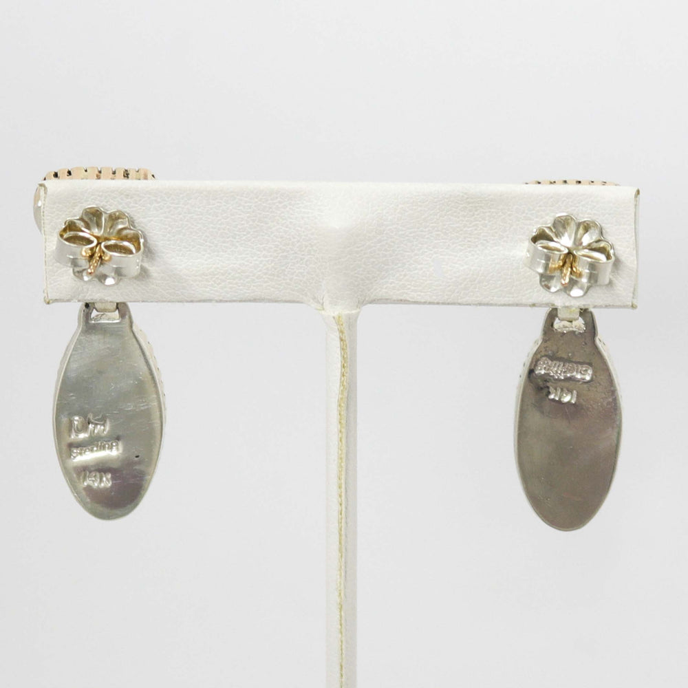 Morenci Turquoise Earrings by Dina Huntinghorse - Garland's