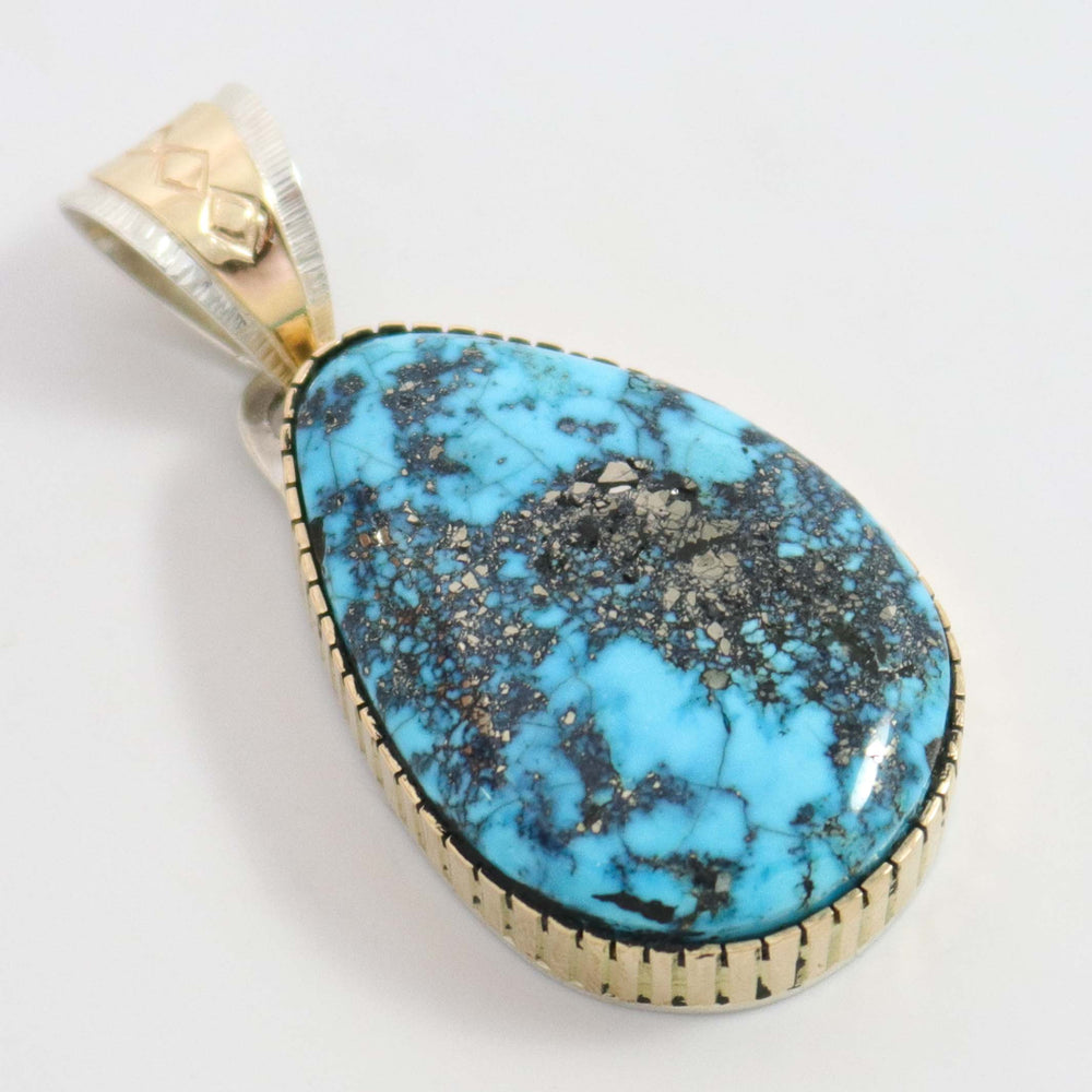 Morenci Turquoise Pendant by Dina Huntinghorse - Garland's