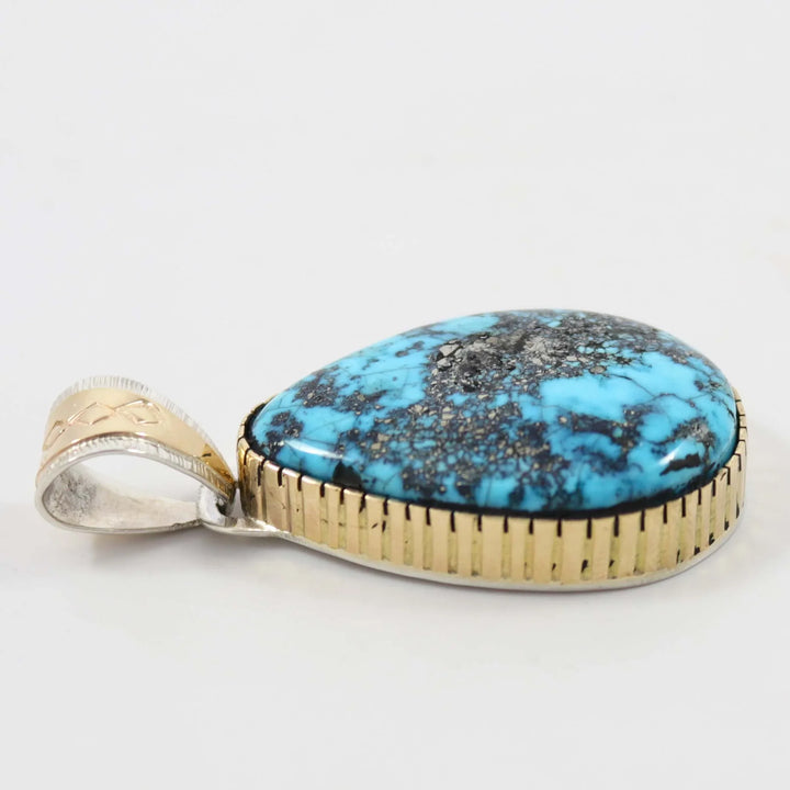 Morenci Turquoise Pendant by Dina Huntinghorse - Garland's