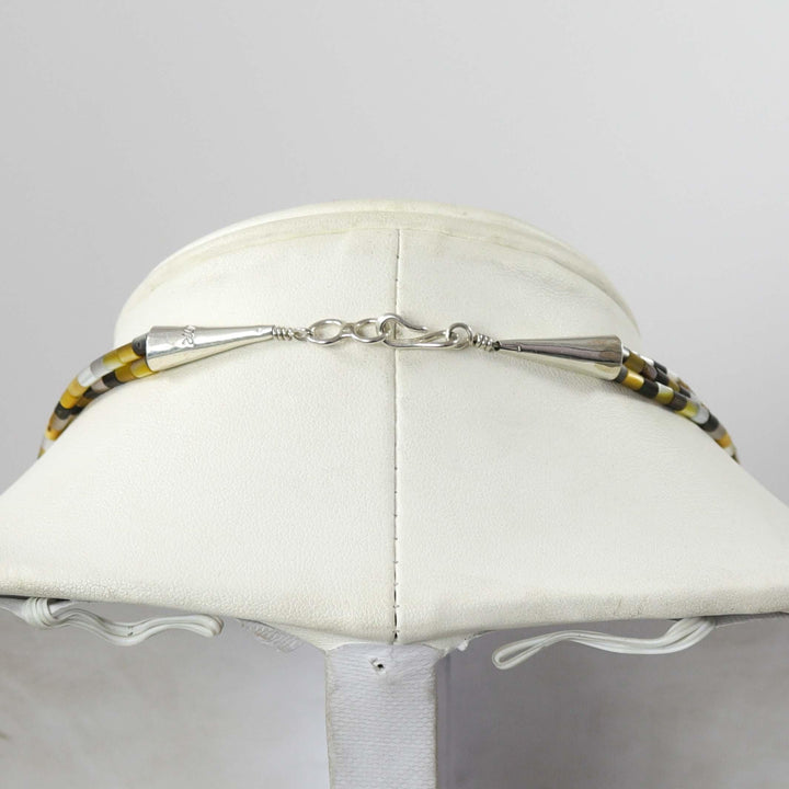 Mother of Pearl Bead Necklace by Nick and Me-Wee Rosetta - Garland's
